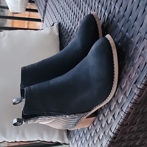 Black Snakeskin Booties